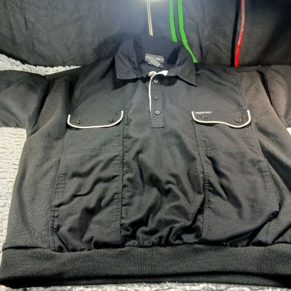 Members Only 1/2 Button Up Banded Hem Pullover Shirt 4 Pockets Logo VNT. Men's L - Picture 11 of 13